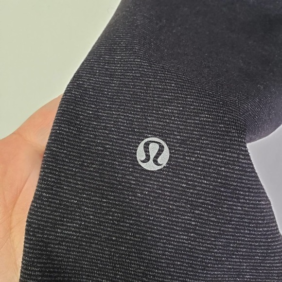 Lululemon Wunder Under Pant High/Low Leggings 2? Wee Stripe Heathered Black - Picture 7 of 11